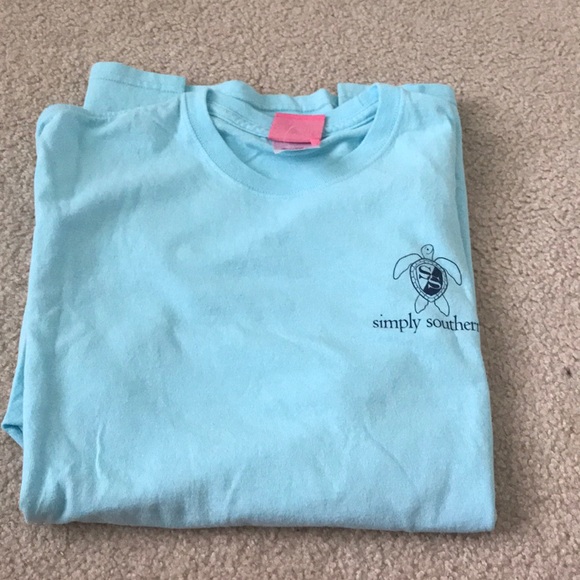 A simply southern blue beachy T-shirt - Picture 1 of 3
